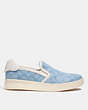 COACH®,WELLS SLIP ON SNEAKER,chambray,Chambray,Angle View