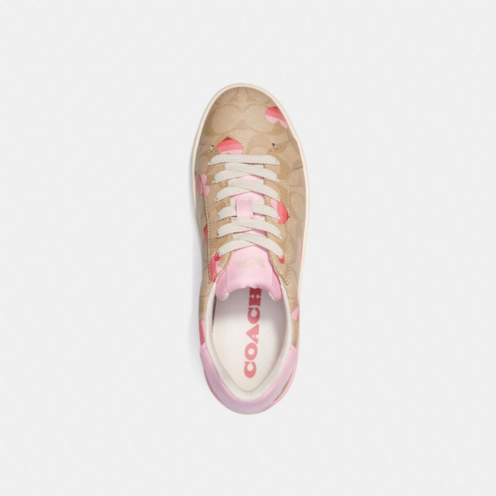 Coach Outlet Clip Low Top Sneaker in Pink