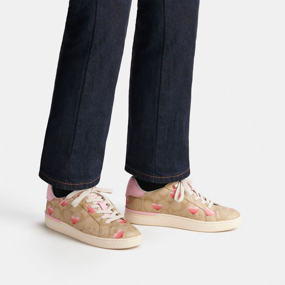 Coach Outlet Clip Low Top Sneaker In Signature Canvas