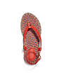 COACH®,GRACEY SANDAL,Leather,Red Orange,Inside View,Top View