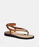 COACH®,GRACEY SANDAL,Leather,Penny,Front View