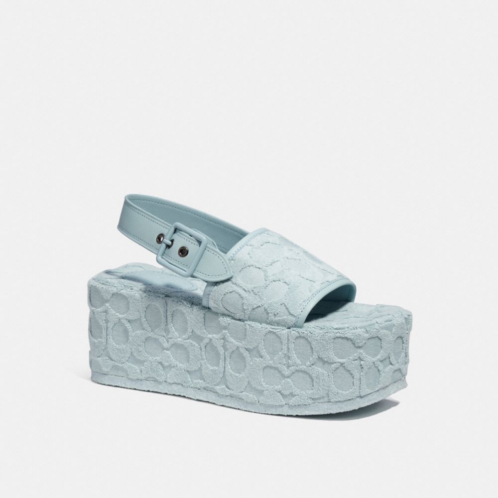 COACH® | Noelle Sandal In Signature Terry Cloth