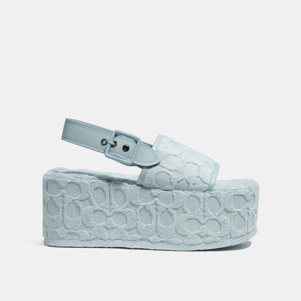 Noelle Sandal In Signature Terry Cloth