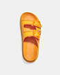 COACH®,LUCY SANDAL,Rubber,Canary,Inside View,Top View