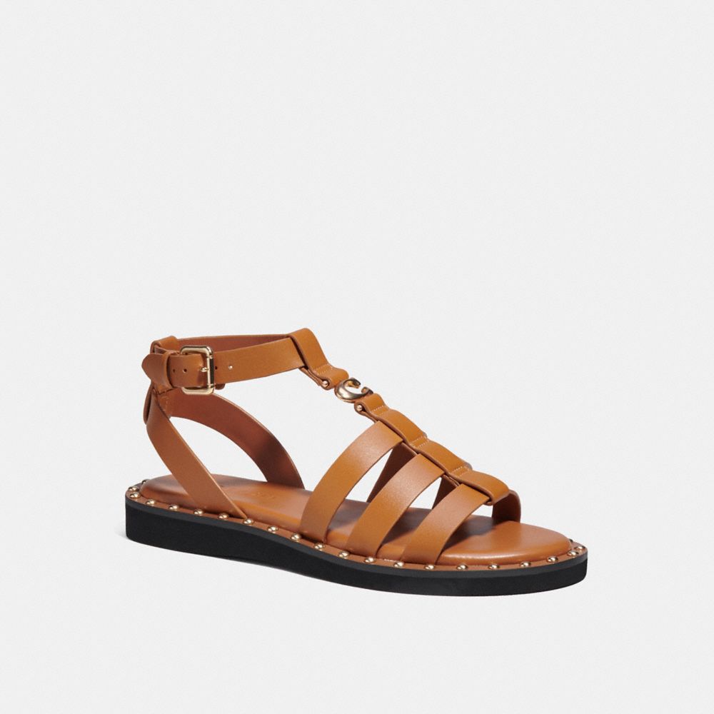COACH®,GISELLE SANDAL,Penny,Front View