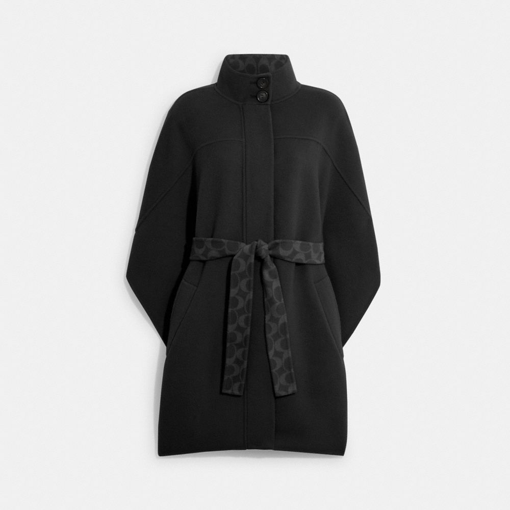 Coach duffle cape coat on sale