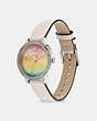 COACH®,RAYDEN WATCH, 32MM,Rubber,Rainbow/Chalk,Angle View