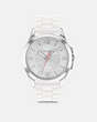 COACH®,LIBBY WATCH, 37MM,Rubber,White,Front View