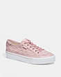 COACH®,CITYSOLE PLATFORM SNEAKER IN SIGNATURE TERRY CLOTH,Terry Cloth,Carnation,Front View