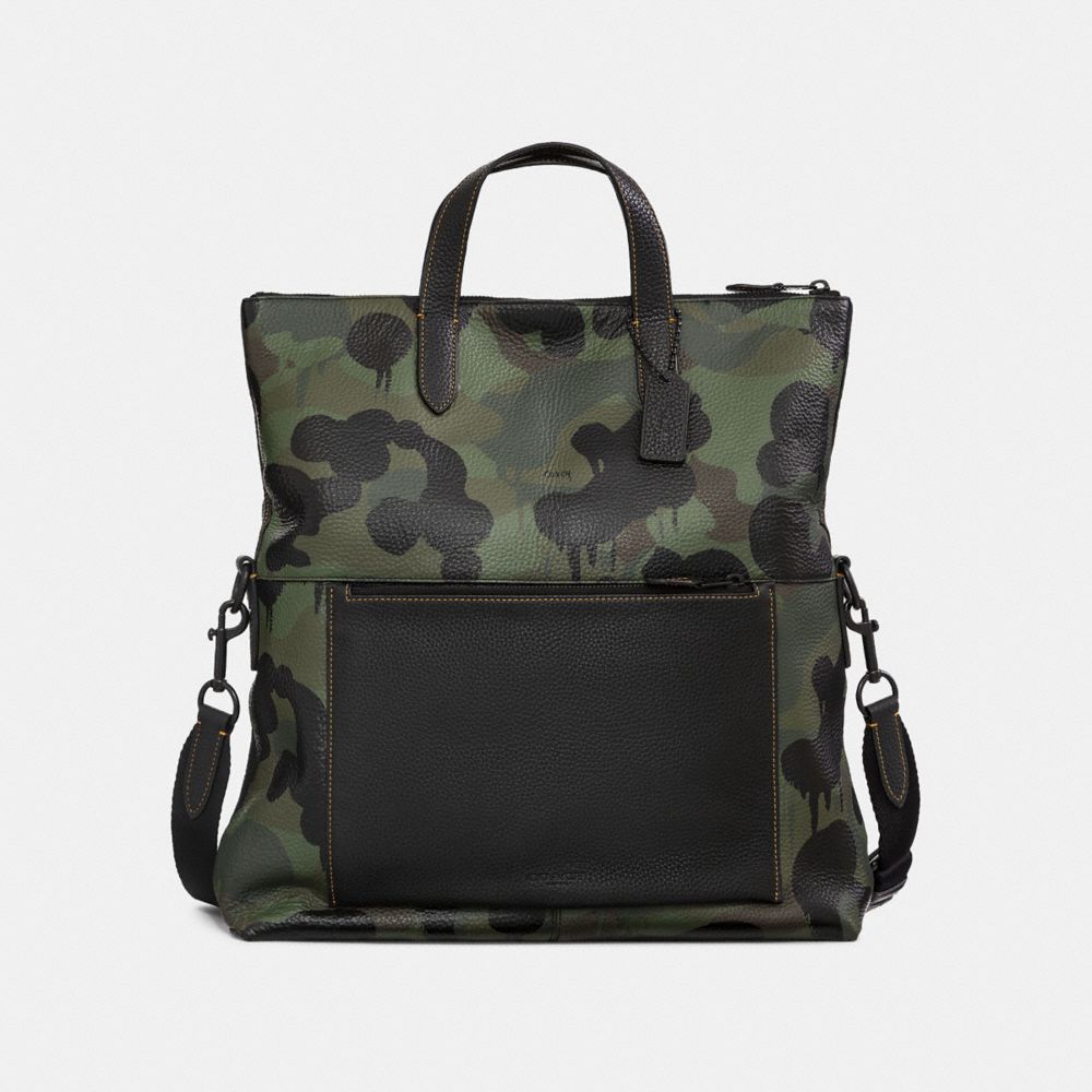 Restored Manhattan Foldover Tote With Camo Print | COACH®