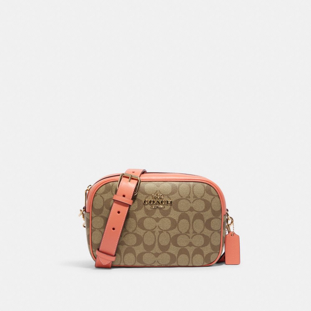 COACH JAMIE CAMERA BAG IN SIGNATURE CANVAS CA547 IMUOE