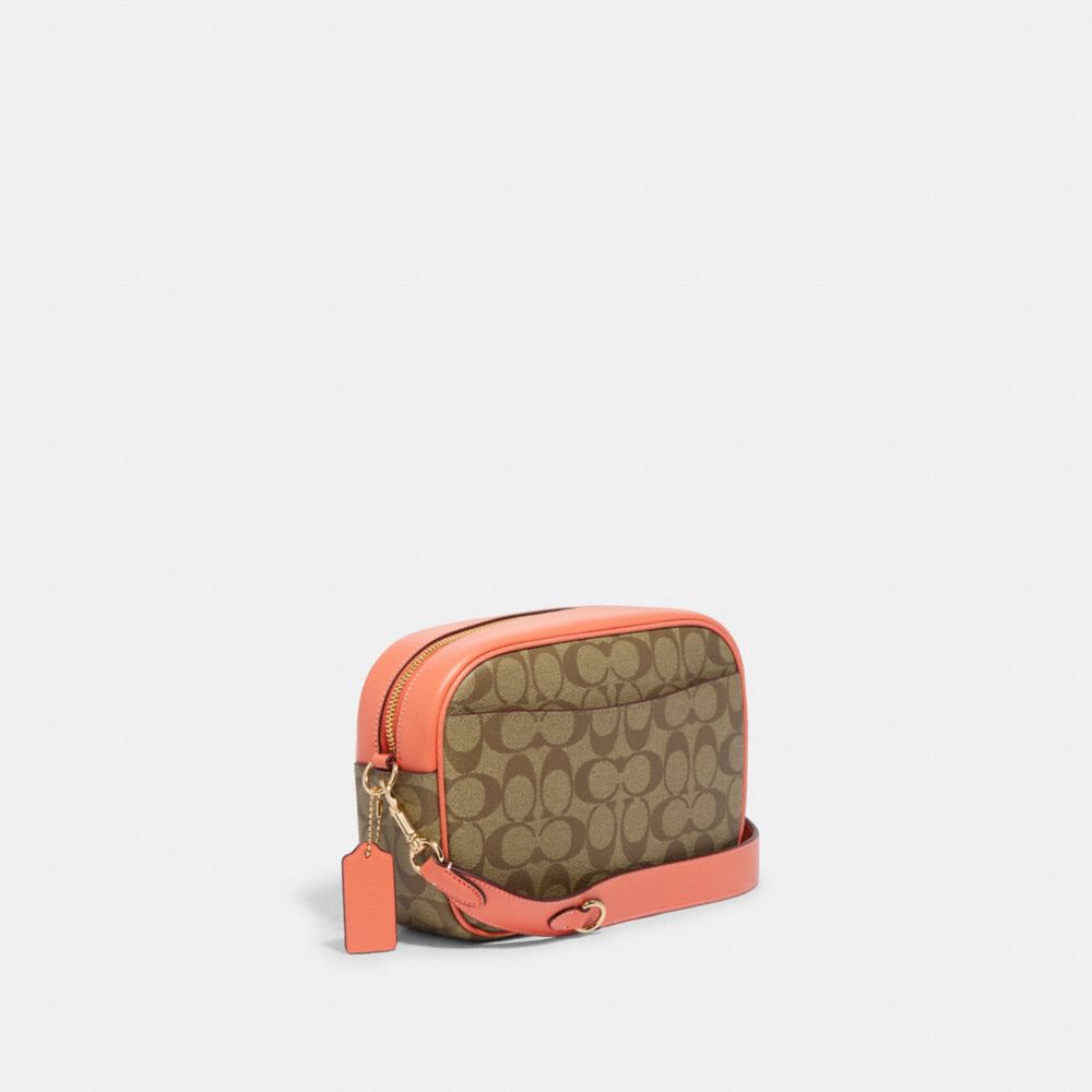 Coach monogram-jacquard Camera Bag - Brown