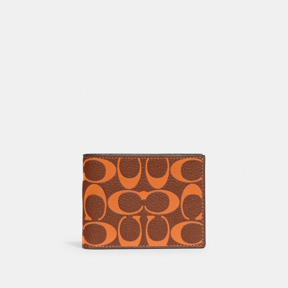 COACH® | Slim Billfold Wallet In Signature Leather
