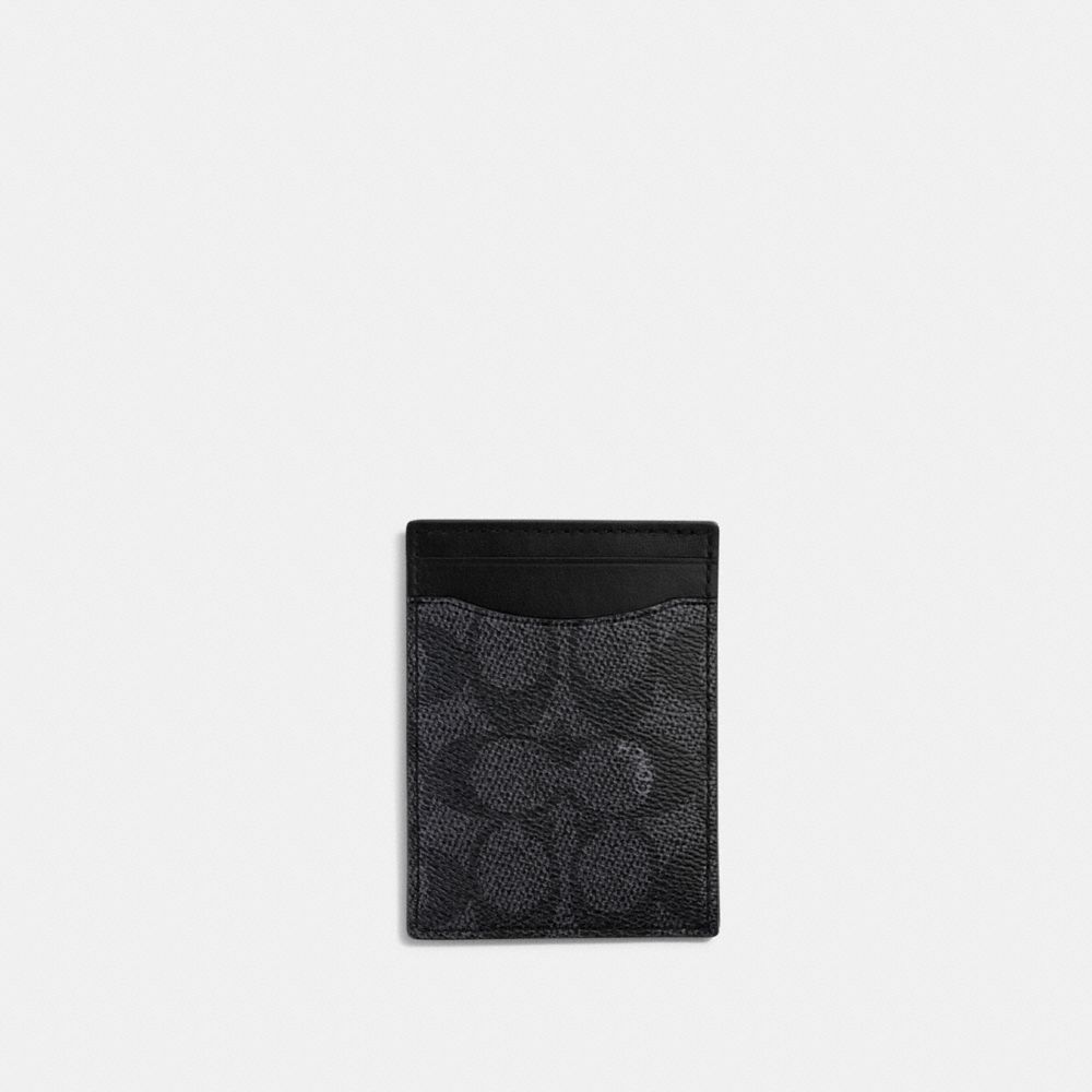 Check Money Clip Wallet in Charcoal - Men | Burberry® Official