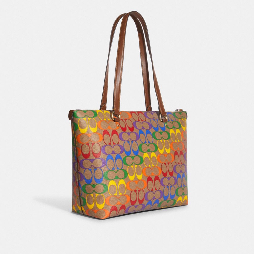 Rainbow best sale coach tote