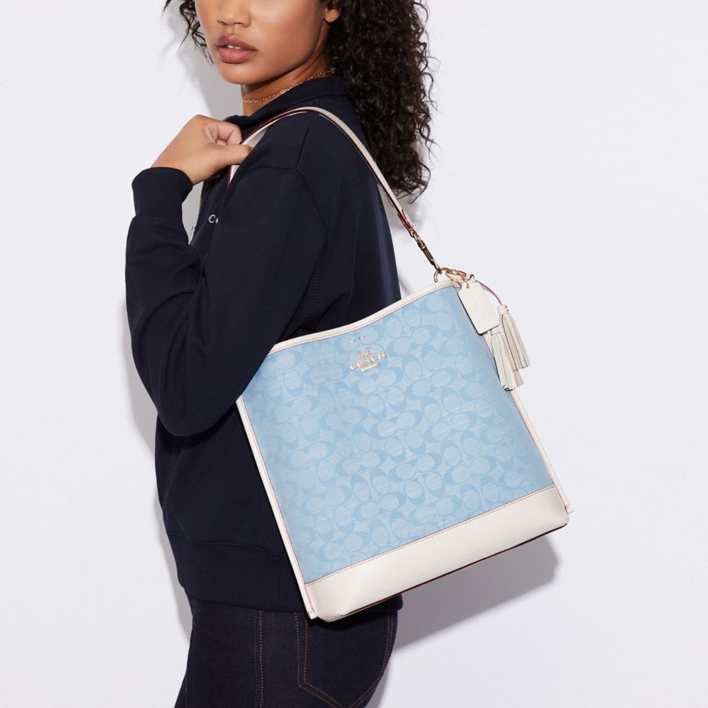 COACH OUTLET Mollie Bucket Bag In Signature Chambray