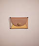 COACH®,REMADE COLORBLOCK MEDIUM POUCH,Leather,Pride,Beige Multi,Front View