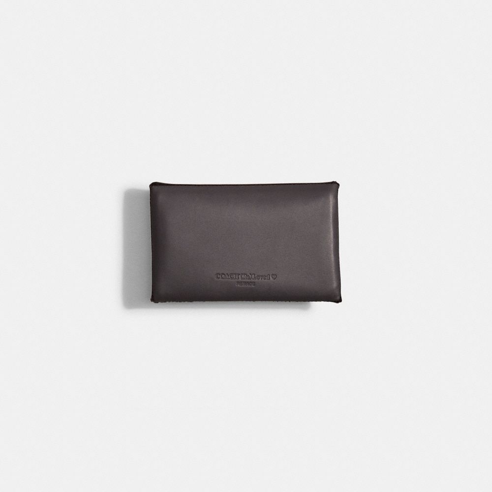COACH®,Remade Colorblock Medium Pouch,Coin,Embossed,Color Block,Logo,Casual,Black,Back View