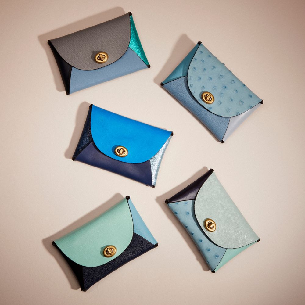 COACH®,Remade Colorblock Medium Pouch,Coin,Embossed,Color Block,Logo,Casual,Multi Color,Group View