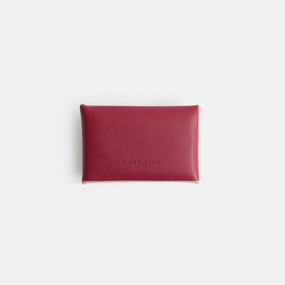 COACH®,Remade Colorblock Medium Pouch,Coin,Logo,Color Block,Embossed,Casual,Multi Color,Back View
