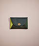 COACH®,REMADE COLORBLOCK MEDIUM POUCH,Leather,Pride,Green Multi,Front View