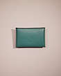 COACH®,REMADE COLORBLOCK MEDIUM POUCH,Leather,Pride,Green Multi,Back View