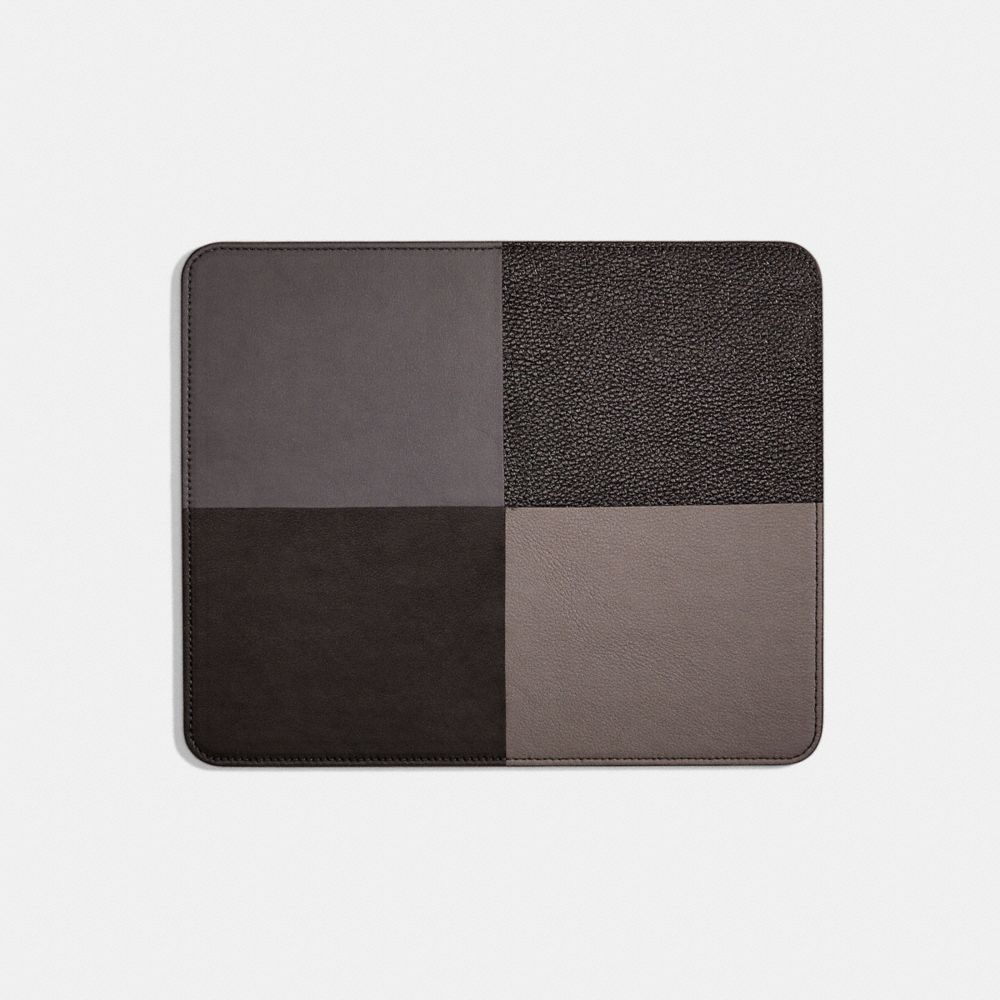 COACH®,REMADE COLORBLOCK MOUSE PAD,n/a,Medium,Black/Grey Multi,Front View