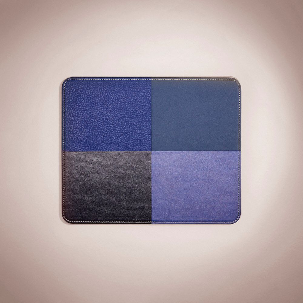 COACH®,REMADE COLORBLOCK MOUSE PAD,n/a,Medium,Blue Multi,Front View