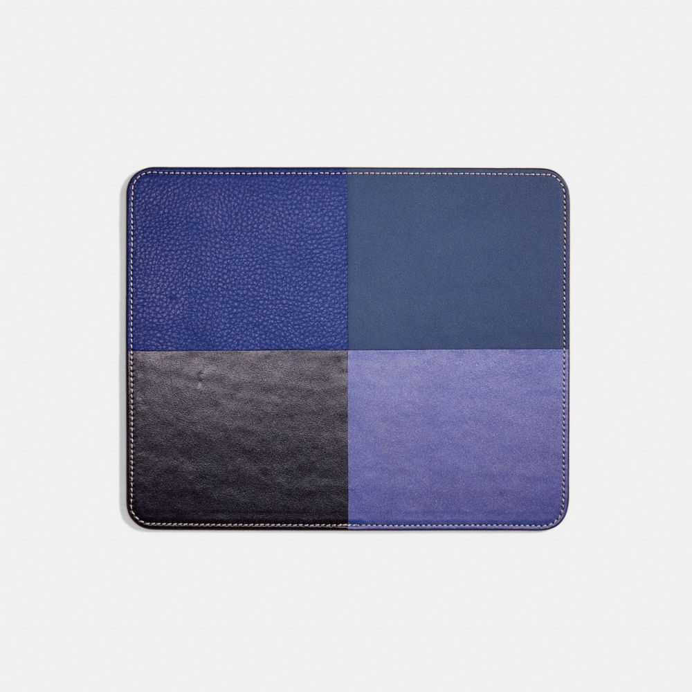 COACH®,REMADE COLORBLOCK MOUSE PAD,n/a,Medium,Blue Multi,Front View