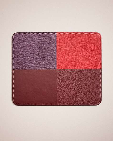 COACH®,REMADE COLORBLOCK MOUSE PAD,n/a,Medium,Red Multi,Front View