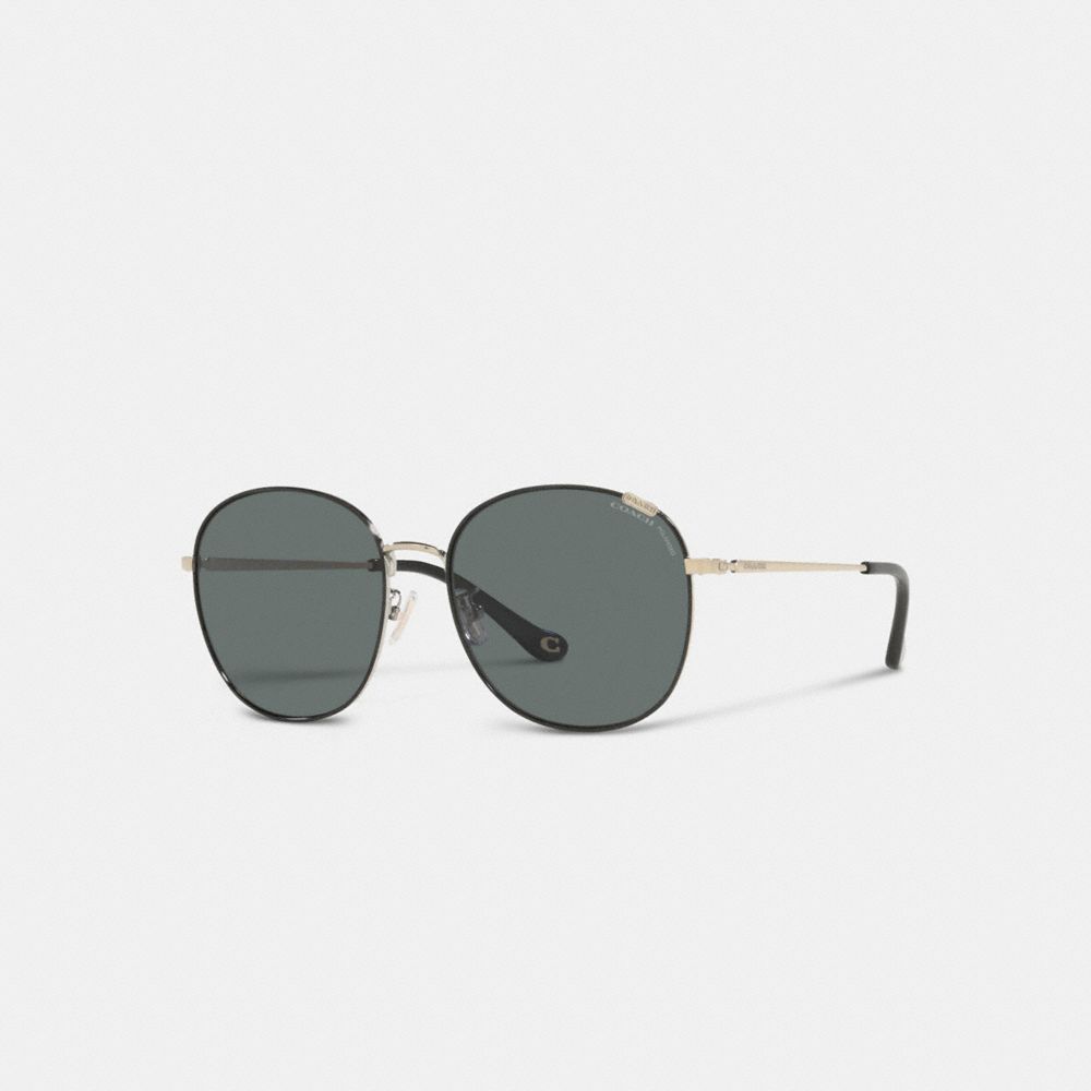 COACH Metal Round Sunglasses