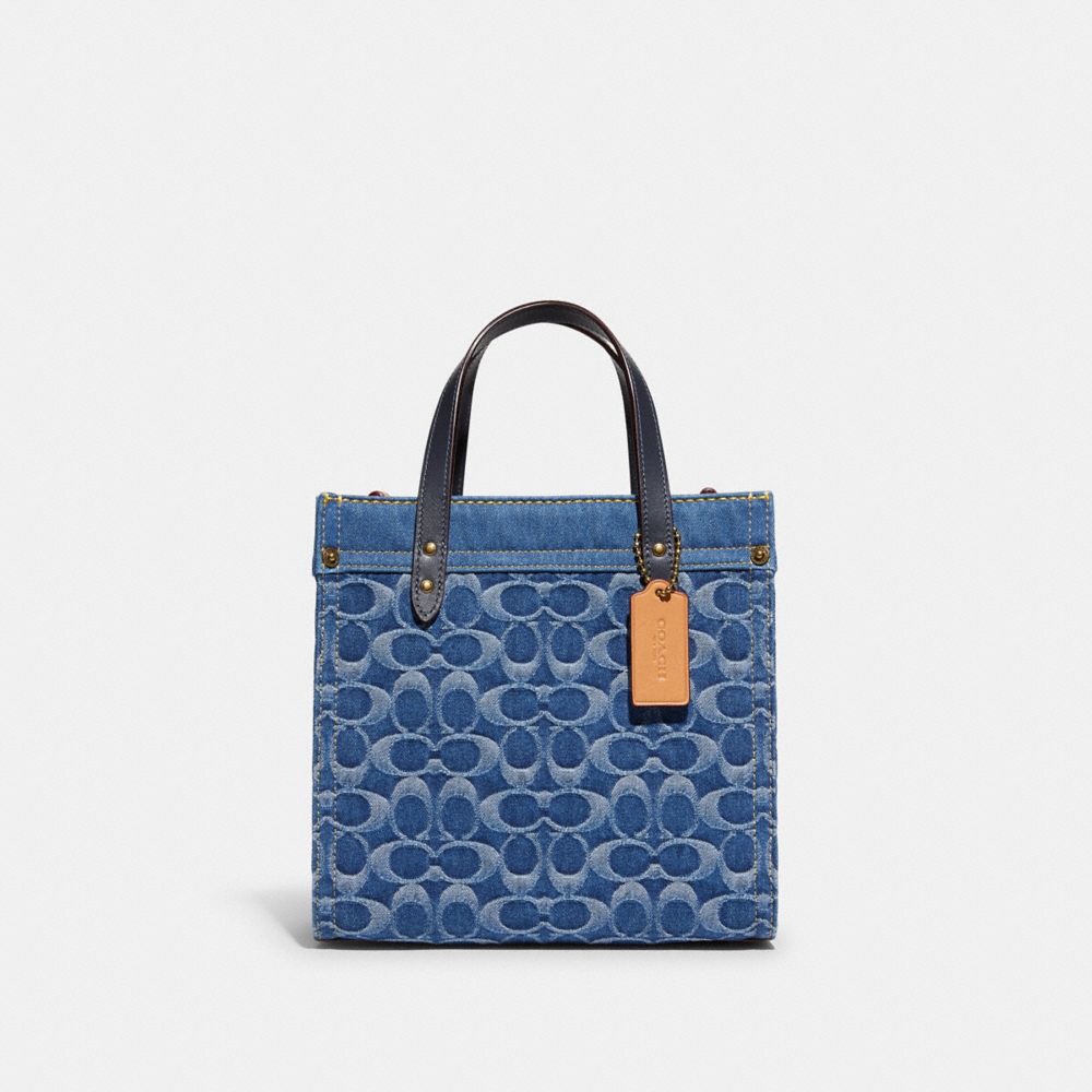 COACH®  Field Tote 22 In Signature Denim