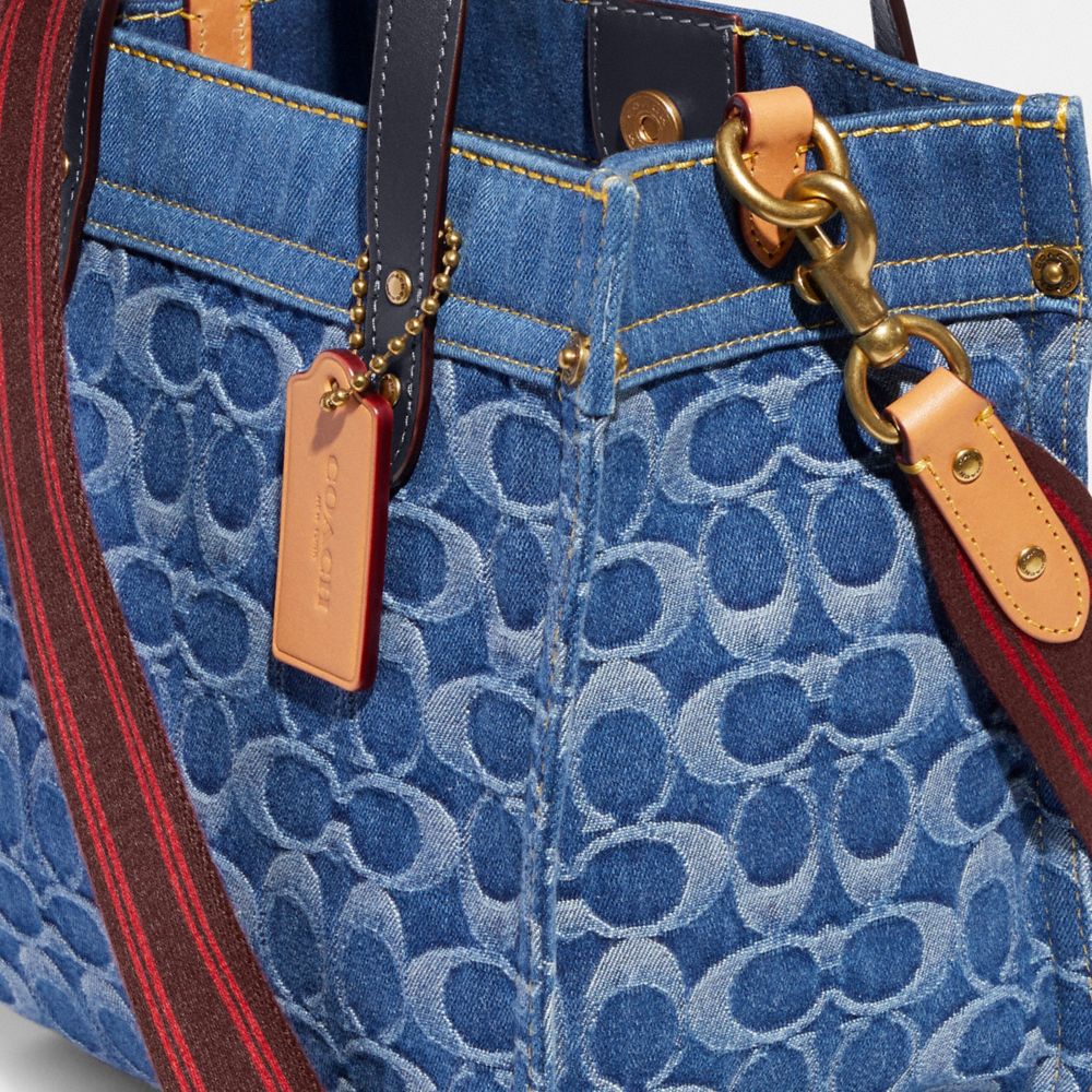 COACH®  Field Tote 22 In Signature Denim