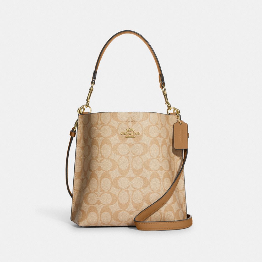 Coach Outlet Hanna Shoulder Bag in Signature Canvas - Brown