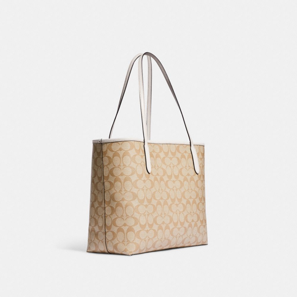 COACH City Tote In Signature Canvas