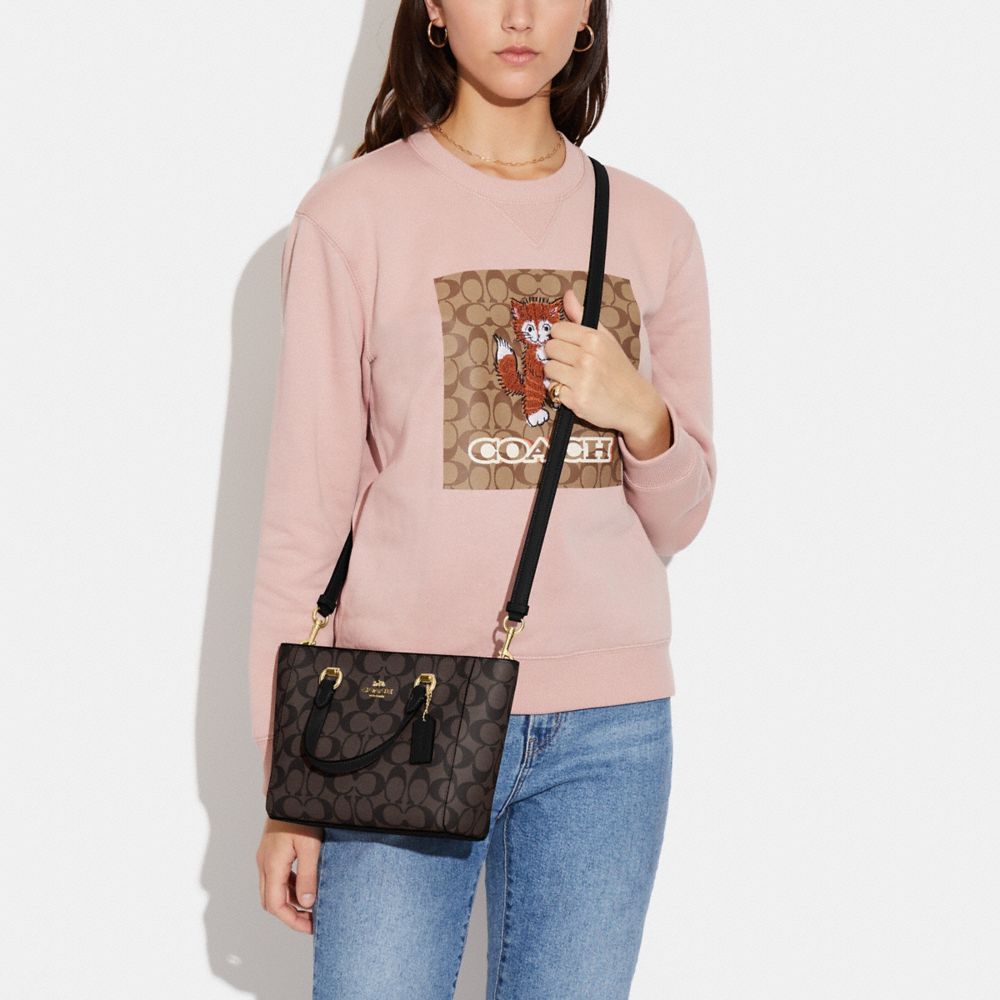 COACH®,Alice Satchel In Signature Canvas,,Detail View