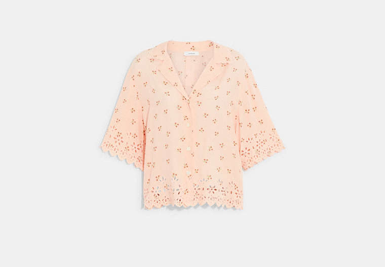 Broderie Anglaise Camp Shirt