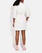 COACH®,DENIM DRESS,cotton,Bleach White,Scale View