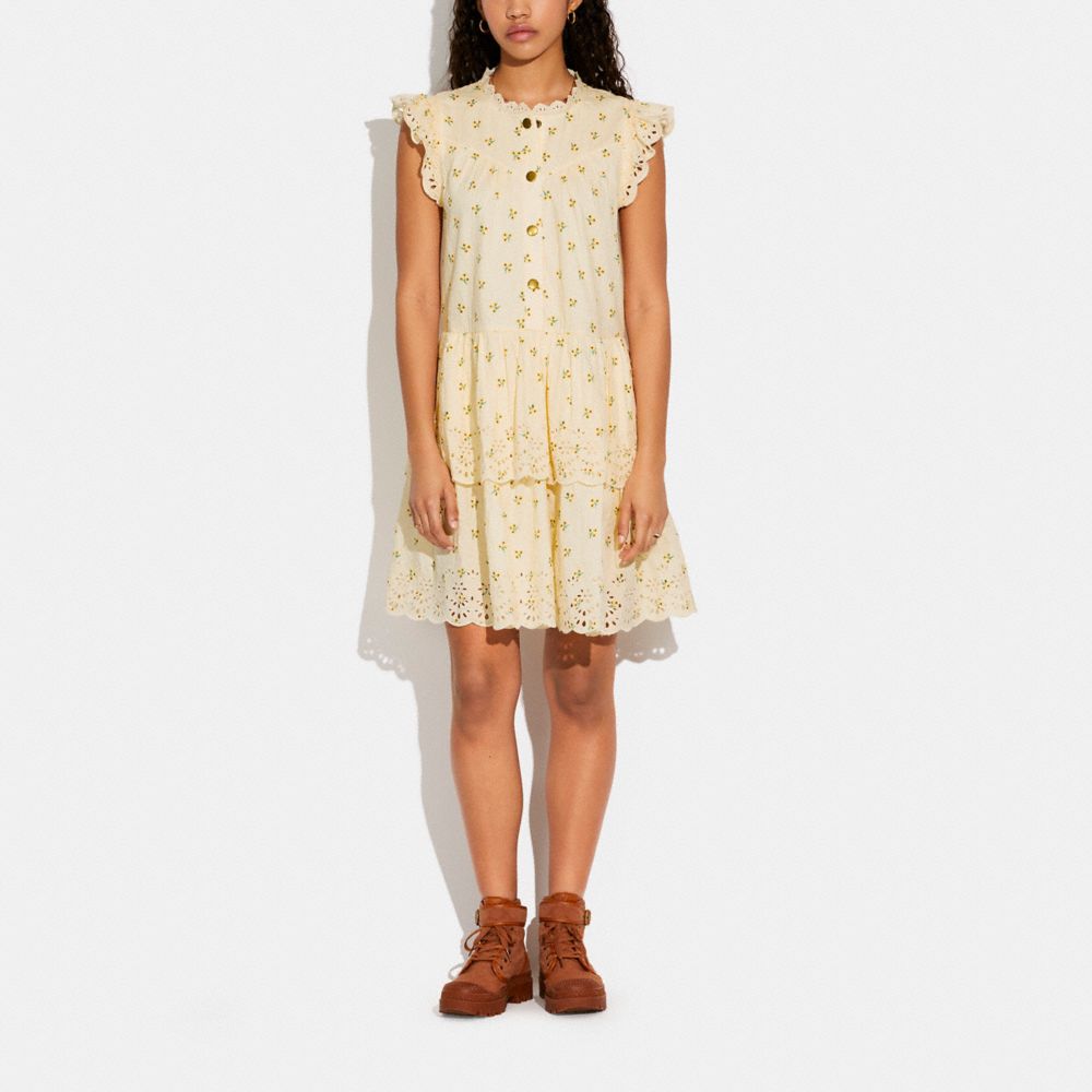Broderie Anglaise Dress In Organic Cotton