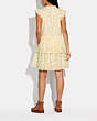 COACH®,BRODERIE ANGLAISE DRESS IN ORGANIC COTTON,cotton,Cream/Yellow,Scale View