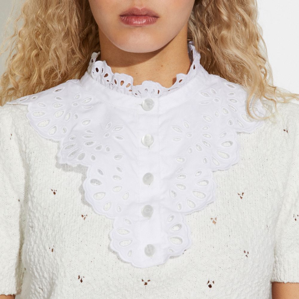 Broderie Anglaise Puff Sleeve Top