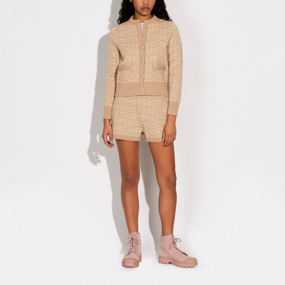 COACH®,Signature Cardigan,,Scale View