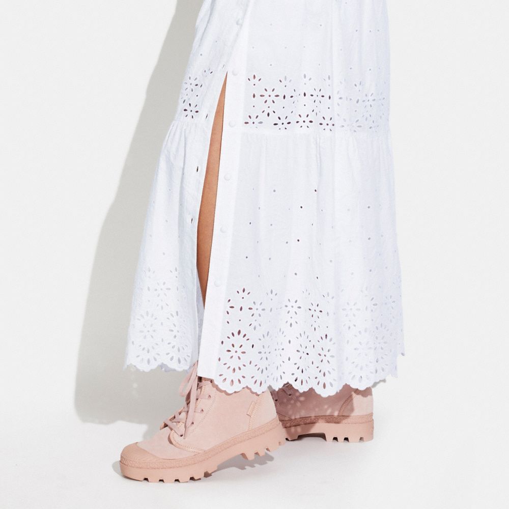 White broderie best sale anglaise maxi skirt