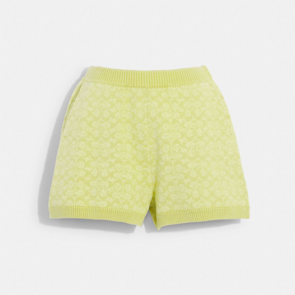 COACH®,SIGNATURE SHORTS,Yellow,Front View