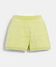 COACH®,SIGNATURE SHORTS,cotton,Yellow,Front View