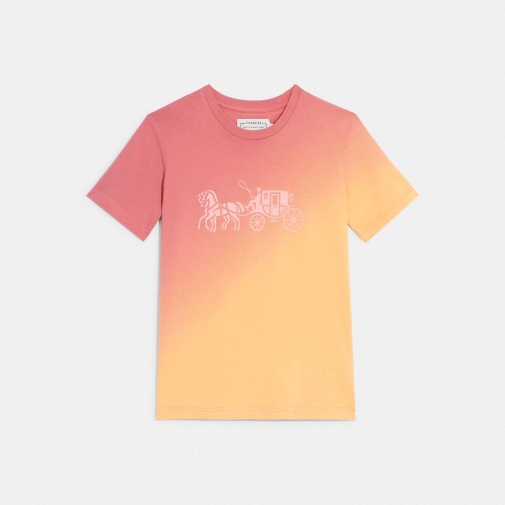 COACH®  Ombre Horse And Carriage T Shirt In Organic Cotton