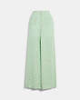 COACH®,PRINTED LOOM PANTS,Viscose,Green/White,Front View