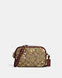 COACH®,MINI JAMIE CAMERA BAG IN SIGNATURE CANVAS WITH WILDFLOWER PRINT,pvc,Small,Gold/Khaki Multi,Front View