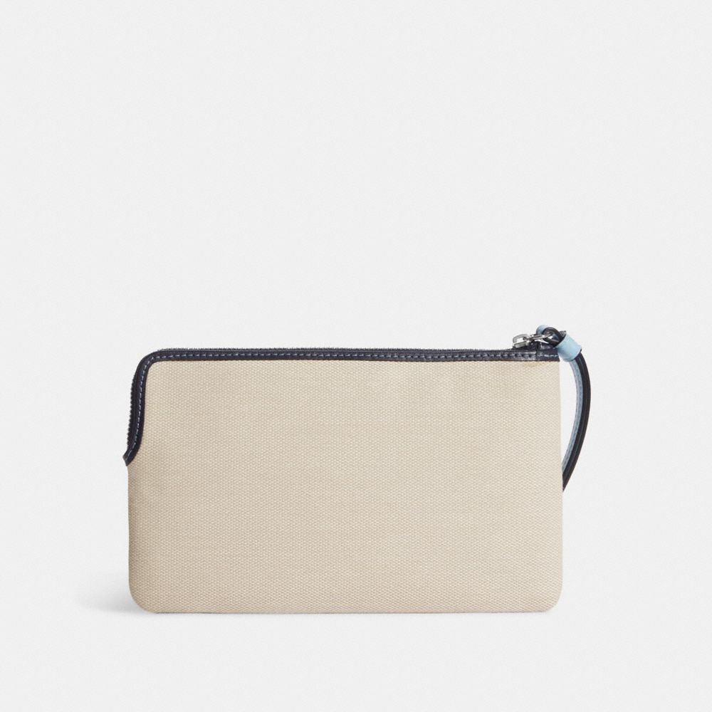 COACH®,Large Corner Zip Wristlet In Colorblock,,Back View