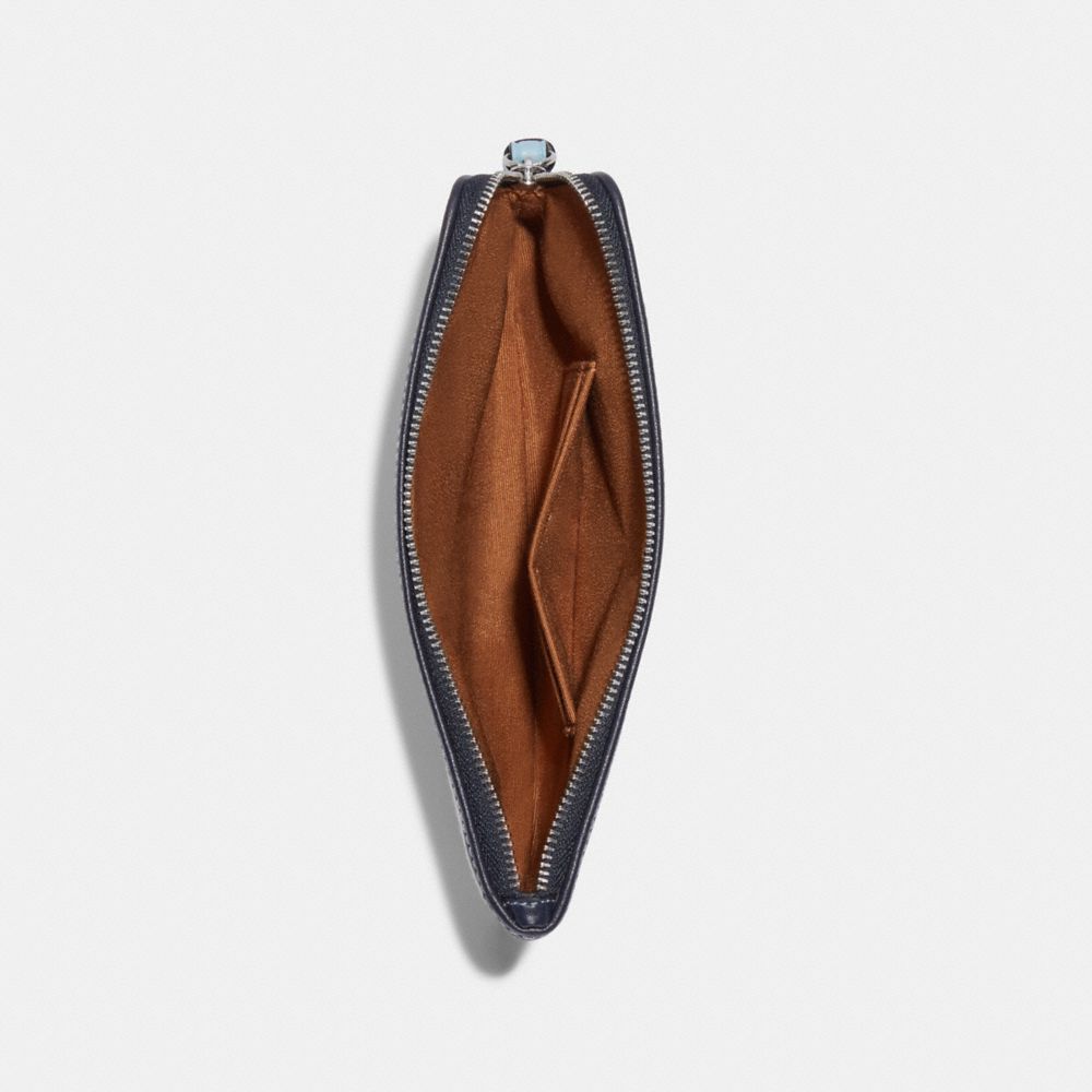 COACH®,Large Corner Zip Wristlet In Colorblock,,Inside View,Top View